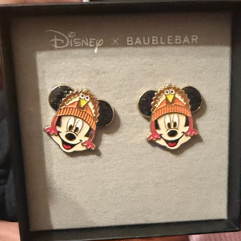 BaubleBar Disney Earrings - Black, Gold, Red